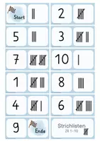 Vorschau - Spiele - Dominos: Zahlenraum bis 10 | Zehnerfeld, Strichliste, Menge & Würfelbild | Freiarbeit I Kl. 1 - Seite 2