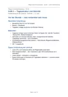 Vorschau - Stundenentwürfe - Unterrichtsentwurf Tagesstruktur Pflegeausbildung G-09 - Deckblatt