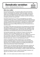 Vorschau - Arbeitsblätter - Demokratie in Deutschland – Klasse 7/8 - Seite 1