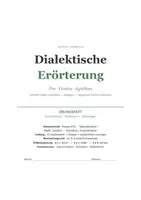 Vorschau - Unterrichtsreihen - Dialektische Erörterung schreiben lernen – Übungsheft Klasse 9/10 mit Lösungen - Seite 1