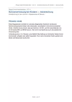 Vorschau - Stundenentwürfe - Unterrichtsentwurf Schmerzerfassung bei Kindern G-10 - Deckblatt