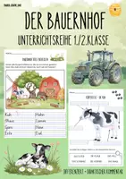 Vorschau - Unterrichtsreihen - Bauernhoftiere - Differenzierte Arbeitsblätter (Steckbrief) - Deckblatt