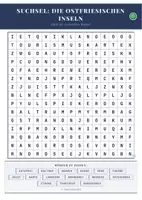 Vorschau - Arbeitsblätter - Suchsel Die Ostfriesischen Inseln | Erdkunde Klasse 5-6 - Deckblatt