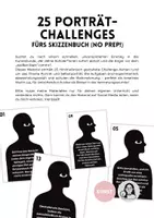 Vorschau - Mal- und Bastelvorlagen - 25 Porträt Challenges, Warm-Up, Skizzenbuch - Deckblatt