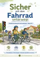 Vorschau - Arbeitsblätter - Sicher mit dem Fahrrad unterwegs | Verkehrserziehung Grundschule | Fahrradregeln Klasse 3/4 - Deckblatt