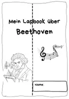 Vorschau - Mal- und Bastelvorlagen - Lapbook Beethoven und Mozart Deckblatt - Deckblatt