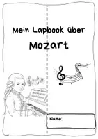 Vorschau - Mal- und Bastelvorlagen - Lapbook Beethoven und Mozart Deckblatt - Seite 1