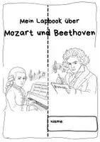 Vorschau - Mal- und Bastelvorlagen - Lapbook Beethoven und Mozart Deckblatt - Seite 2
