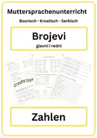 Vorschau - Arbeitsblätter - BROJEVI / ZAHLEN - Deckblatt