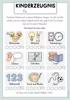 Vorschau - Anderer Materialtyp - Zeugnisvorlage | NEUES DESIGN Kinderzeugnis für Halbjahr & Schuljahresende - Zeugnis - Seite 3