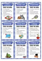 Vorschau - Spiele - Free Time Activities Guessing Game - Seite 3