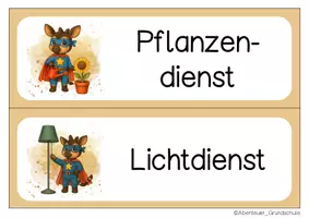 Vorschau - Bildkarten - Okapiklasse Klassendienste Klassentier Okapi - Seite 2