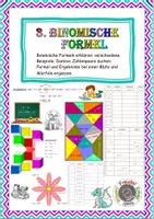 Vorschau - Arbeitsblätter - Die Binomische Formel -Teil 3! - Deckblatt