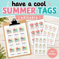 Vorschau - Poster - Have a Cool Summer Gift Tags- Coole Sommer-Geschenkanhänger - Deckblatt