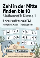 Vorschau - Arbeitsblätter - Rechnen bis 15 Klasse 1 | Materialpaket | 20 PDFs mit 100 Arbeitsblättern - Seite 1
