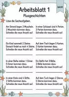 Vorschau - Arbeitsblätter - Sachaufgaben bis 10 | Mathematik Klasse 1 | 5 Arbeitsblätter als PDF - Seite 1