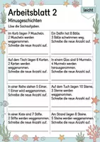 Vorschau - Arbeitsblätter - Sachaufgaben bis 10 | Mathematik Klasse 1 | 5 Arbeitsblätter als PDF - Seite 2