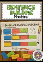 Vorschau - Arbeitsblätter - Sentence Building Machine (positive/negative statements and questions im Simple Present) SATZSTRUKTUR Montessori - Deckblatt