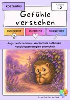 Vorschau - Unterrichtsreihen - Angst verstehen Klasse 1 und 2 | emotionale Kompetenz · Freebie - Deckblatt
