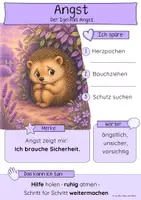 Vorschau - Unterrichtsreihen - Angst verstehen Klasse 1 und 2 | emotionale Kompetenz · Freebie - Seite 1