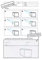 Vorschau - Arbeitsblätter - Zentralperspektive einfach zeichnen – Anleitung & Übung | BK - Deckblatt