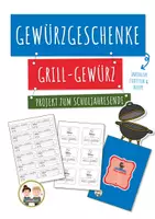 Vorschau - Stundenentwürfe - Grillgewürz herstellen | DIY Geschenk zum Schuljahresende | Etiketten & Rezept - Deckblatt