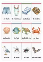Vorschau - Spiele - Sommer-Wortschatzpaket | Sprachspiele & Lernkarten für Kindergarten und Vorschule - Seite 3