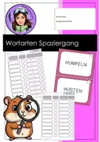 Vorschau - Arbeitsblätter - Wortartenspaziergang - Klasse 2/3 Wortarten - Deckblatt