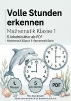Vorschau - Arbeitsblätter - Einstieg, Uhrzeit, Geld und Formen Klasse 1 | Materialpaket | 20 PDFs mit 110 Arbeitsblättern - Seite 1