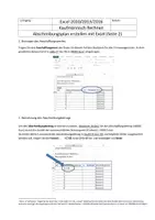 Vorschau - Arbeitsblätter - Abschreibungsplan mittels relativen-absoluten Bezügen in Excel erstellen - Seite 1