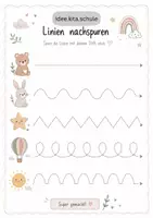 Vorschau - Bildkarten - Vorschulheft PDF | Vorschule Übungen | Kindergarten Arbeitsblätter | Zahlen Schreiben Rechnen Schwungübungen - Seite 1