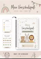 Vorschau - Bildkarten - Vorschulheft PDF | Vorschule Übungen | Kindergarten Arbeitsblätter | Zahlen Schreiben Rechnen Schwungübungen - Deckblatt