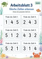 Vorschau - Arbeitsblätter - Zahlen bis 5 erkennen | Mathematik Klasse 1 | 5 Arbeitsblätter als PDF - Seite 3