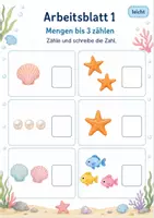 Vorschau - Arbeitsblätter - Mengen erfassen bis 5 | Mathematik Klasse 1 | 5 Arbeitsblätter als PDF - Seite 1