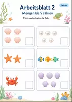 Vorschau - Arbeitsblätter - Mengen erfassen bis 5 | Mathematik Klasse 1 | 5 Arbeitsblätter als PDF - Seite 2
