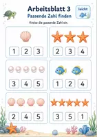 Vorschau - Arbeitsblätter - Mengen erfassen bis 5 | Mathematik Klasse 1 | 5 Arbeitsblätter als PDF - Seite 3