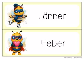 Vorschau - Anderer Materialtyp - Bienenklasse Tafelkalender Klassentier Biene Superhelden - Seite 2