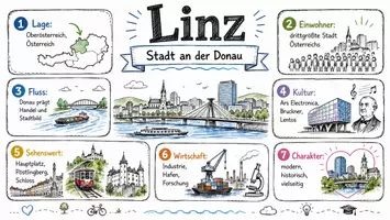 Vorschau - Arbeitsblätter - Lernposter + Arbeitsblatt "Linz" + Onlineübung & MP3 + Mindmap + Infografik - Seite 2