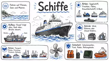 Vorschau - Arbeitsblätter - Lernposter + Arbeitsblatt "Schiffe" + Onlineübung & MP3 + Mindmap + Infografik - Seite 2
