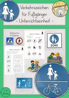 Vorschau - Stundenentwürfe - Verkehrszeichen Fußgänger Unterrichtseinheit - Deckblatt
