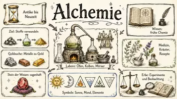 Vorschau - Arbeitsblätter - Arbeitsblätter zum Thema "Alchemie" + Lösung & MP3 + Mindmap + Infografik - Seite 1