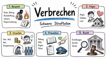 Vorschau - Arbeitsblätter - Lernposter + Arbeitsblätter zum Thema "Verbrechen" (Lückentext, Hörverstehen) + Lösung & MP3 + Mindmap + Infografik - Seite 2
