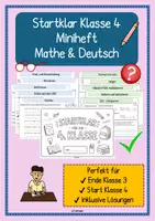 Vorschau - Arbeitsblätter - Startklar Klasse 4, Fit für Klasse 4 - Deckblatt