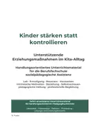 Vorschau - Arbeitsblätter - Unterstützende Erziehungsmaßnahmen im Kita-Alltag - Deckblatt