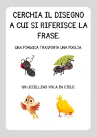 anteprima - Esercizi - Lettura e comprensione di frasi in stampatello maiuscolo - Pagina 2