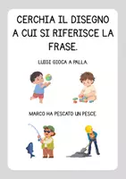 anteprima - Esercizi - Lettura e comprensione di frasi in stampatello maiuscolo - Pagina 3