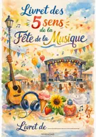 Aperçu - Apprentissages en autonomie - Livret les 5 sens fête de la musique - Page de couverture