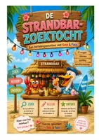 Voorbeeld - De Strandbar-zoektocht — speelse eindejaarsherhaling voor het 2de leerjaar / groep 4 - Voorblad