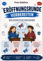 Vorschau - Arbeitsblätter - Vorbereitung der Eröffnungsrede - Deckblatt