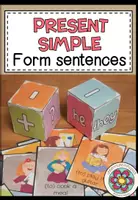 Vorschau - Stationenlernen - Form sentences - Simple Present (affirmative/negative/question) - Deckblatt